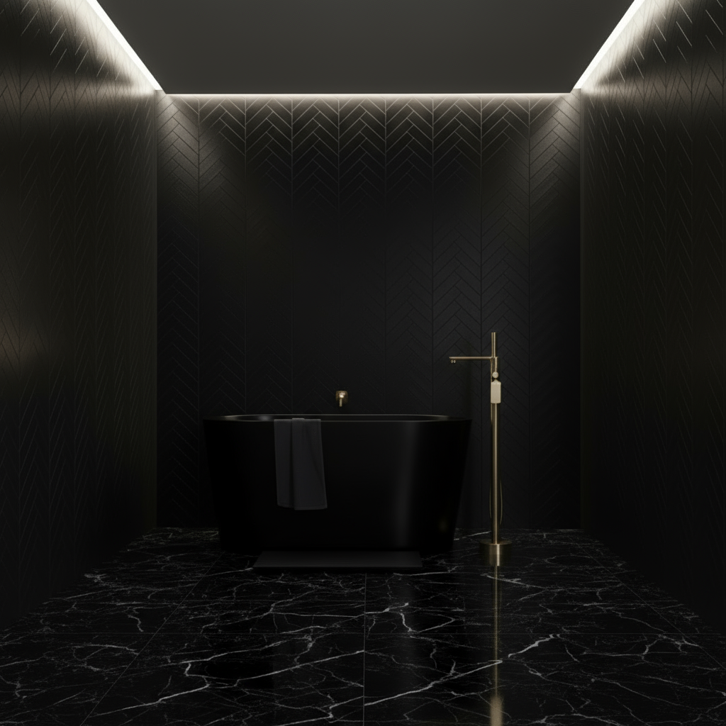 Robinet de baignoire indépendant Emilia - Or brossé