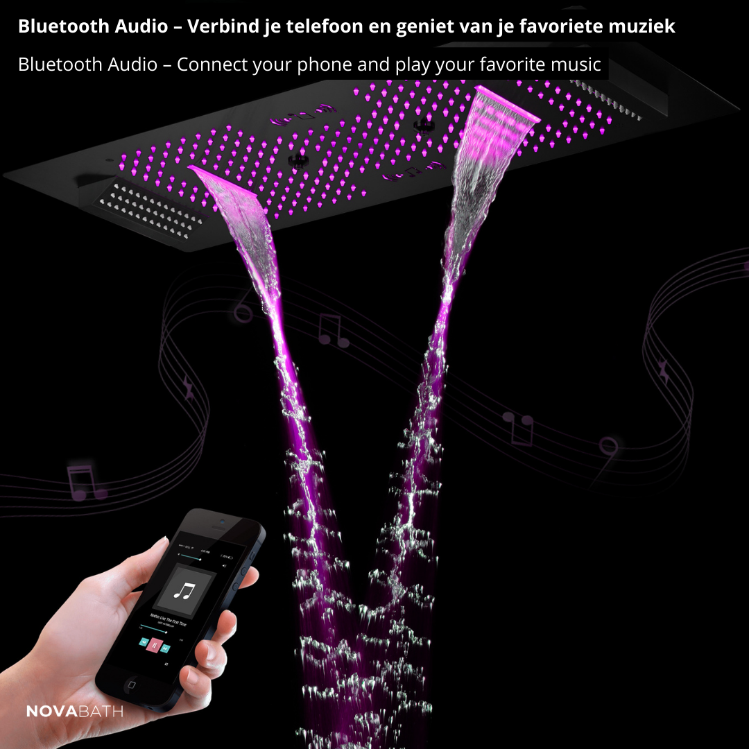 Robinet de lavabo haut Angelica - Noir mat