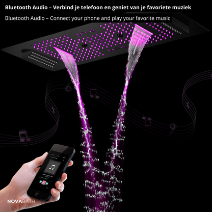Robinet de lavabo haut Angelica - Noir mat