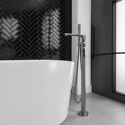 Robinet de baignoire indépendant Emilia - Gris gunmetal