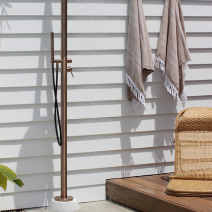 Buitendoucheset Capri – Indépendant – Douche de pluie & Douche à main - Bronze brossé