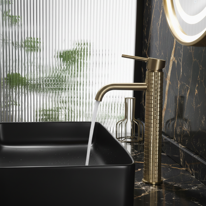 Robinet de lavabo Hoge Angelica - Or brossé