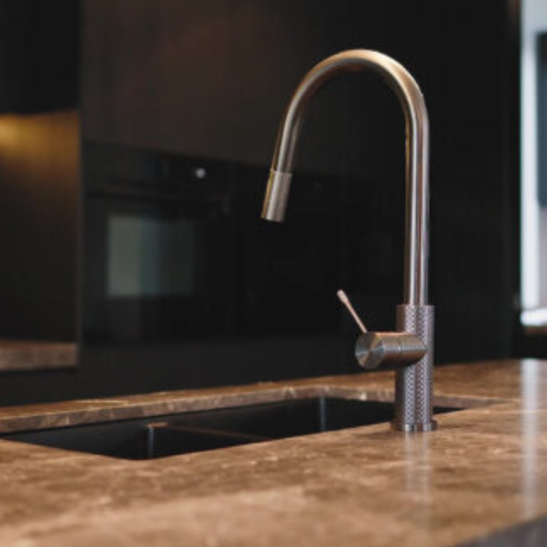 Robinet de cuisine Valencia – Rétractable avec fonction spray – Graphite