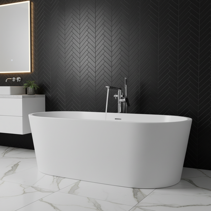 Robinet de baignoire indépendant Emilia - Chrome