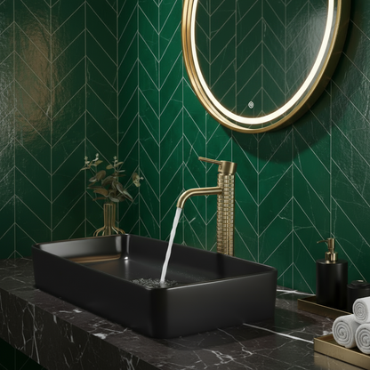 Robinet de lavabo Hoge Angelica - Or brossé