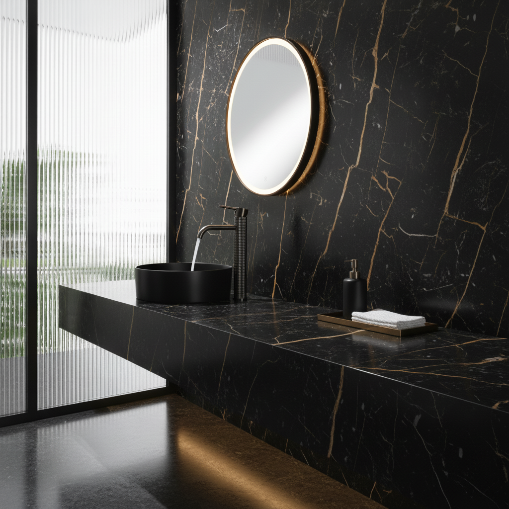 Robinet de lavabo haut Angelica - Gris gunmetal