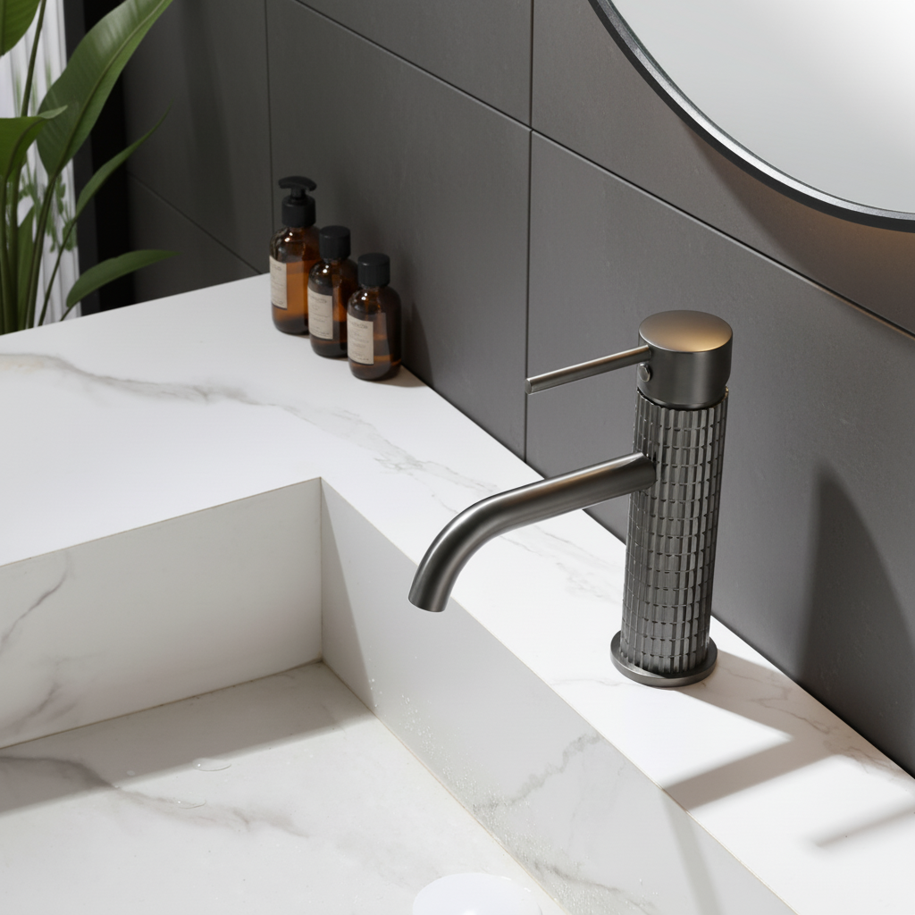 Opbouw wastafelkraan Angelica - Gunmetal grey