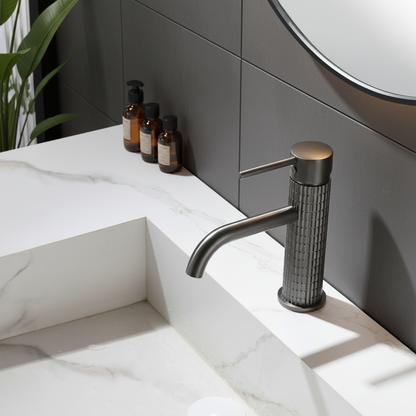 Opbouw wastafelkraan Angelica - Gunmetal grey