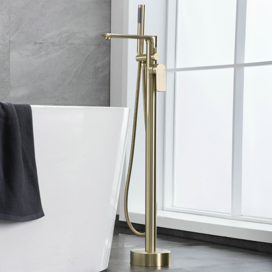 Robinet de baignoire indépendant Emilia - Or brossé