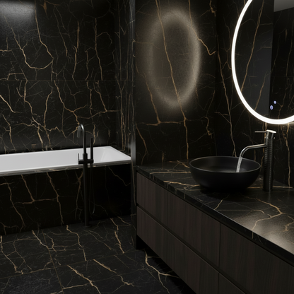 Robinet de lavabo haut Angelica - Gris gunmetal