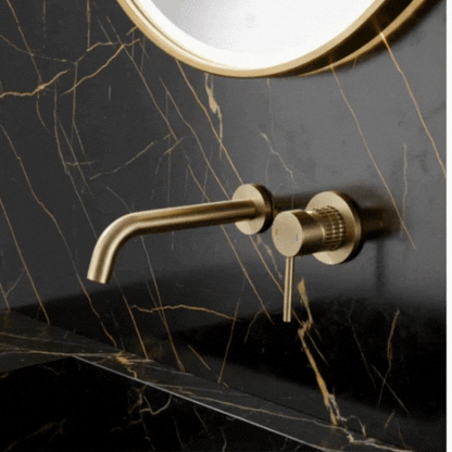 Robinet de lavabo encastré Angelica - Or brossé