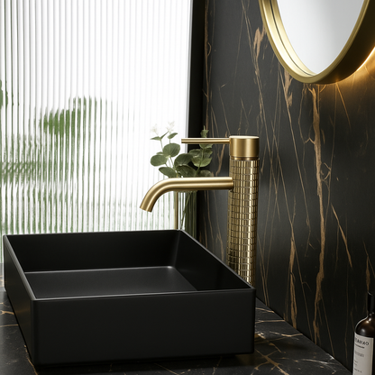 Robinet de lavabo Hoge Angelica - Or brossé