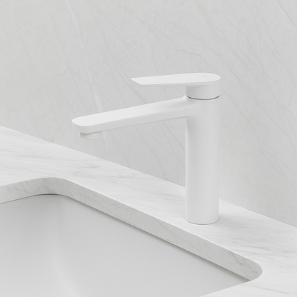 Robinet de baignoire indépendant Lisandro – Sortie d'eau en cascade – Nickel brossé