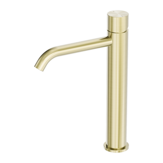 Robinet de lavabo haut Capri - Sans greepl - 1 trou - Or brossé
