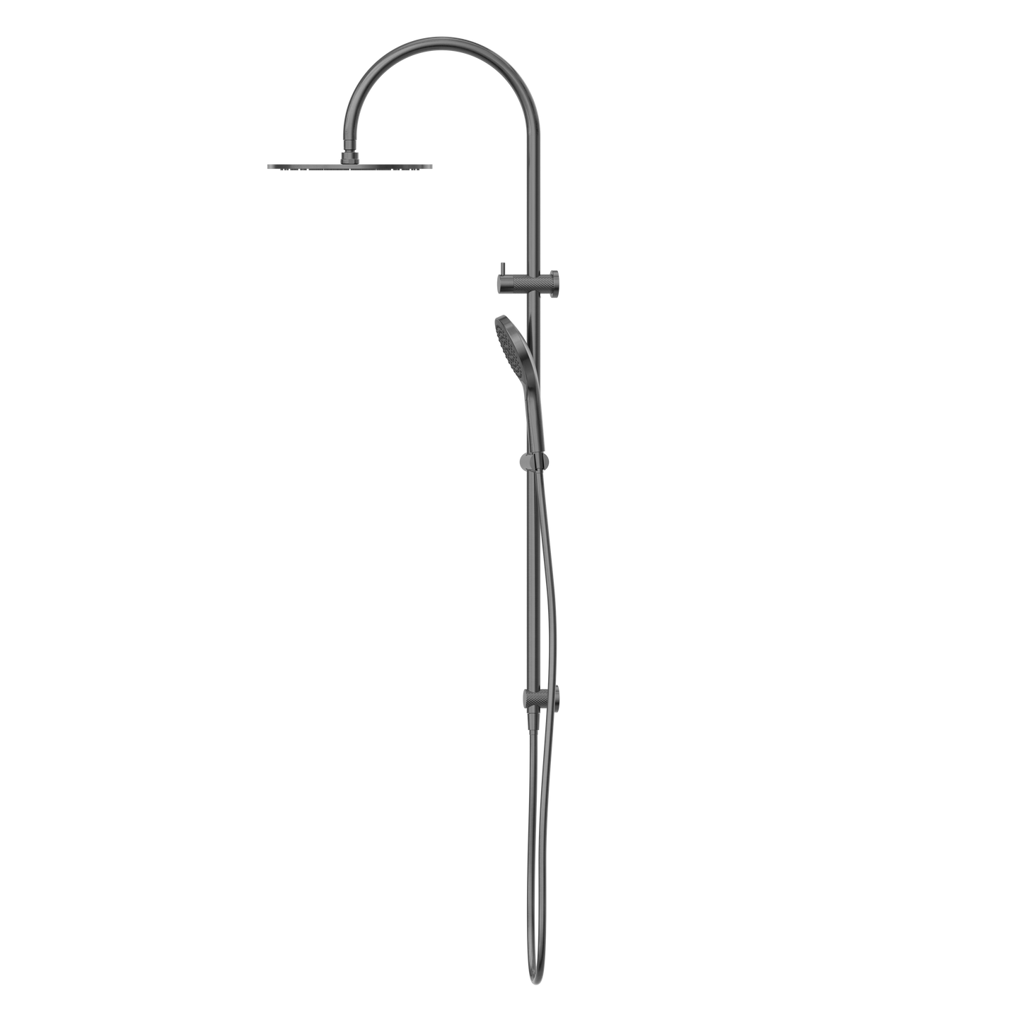 Regendoucheset Valencia – Graphite - Douche à air II - Avec robinet mélangeur encastré