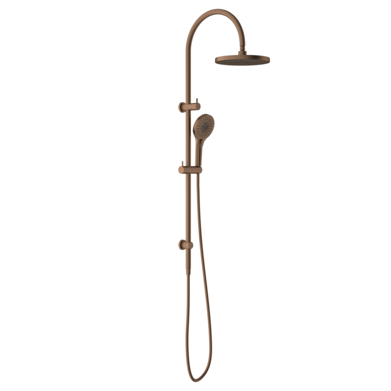 Regendoucheset Valencia – Bronze brossé - Douche à air - Avec robinet mélangeur encastré