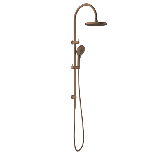 Regendoucheset Valencia – Bronze brossé - Douche à air - Avec robinet mélangeur encastré
