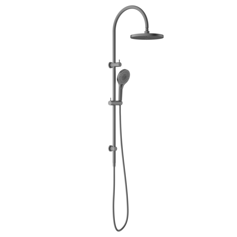 Regendoucheset Valencia – Graphite - Douche à air - Avec robinet mélangeur encastré