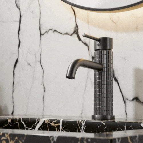 Opbouw wastafelkraan Angelica - Gunmetal grey