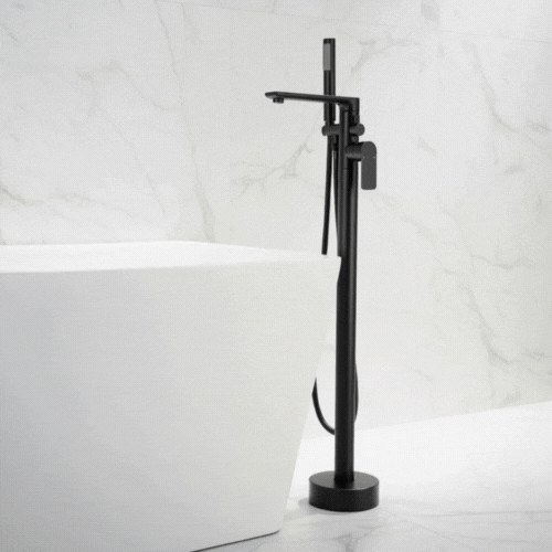 Robinet de baignoire indépendant Emilia - Noir mat