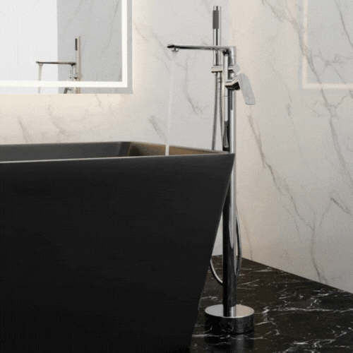 Robinet de baignoire indépendant Emilia - Chrome