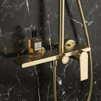 Robinet de baignoire indépendant Lisandro – Sortie d'eau en cascade – Nickel brossé