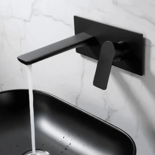 Robinet de baignoire indépendant Lisandro – Sortie d'eau en cascade – Nickel brossé