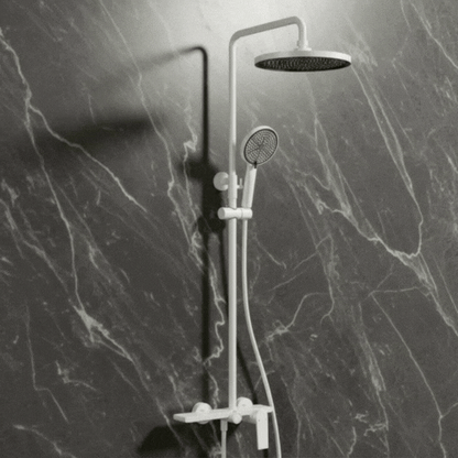 Robinet de baignoire indépendant Lisandro – Sortie d'eau en cascade – Nickel brossé