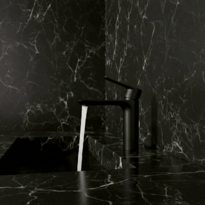 Robinet de baignoire indépendant Lisandro – Sortie d'eau en cascade – Nickel brossé